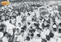 Shri Guruji's grand reception at New Delhi Station - 21st Aug 1949