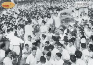 Shri Guruji's grand reception at New Delhi Station - 21st Aug 1949