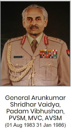 General Arunkumar Sridhar Vaidya – An Outstanding Military Leader Who Served the Indian Army Religiously for More Than Four Decades