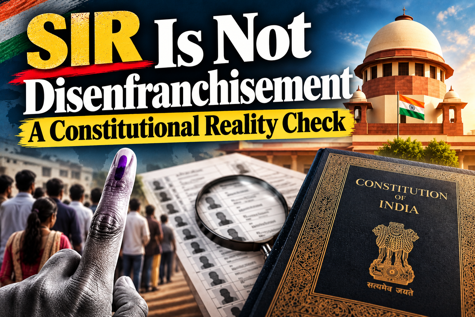 SIR Is Not Disenfranchisement: A Constitutional Reality Check